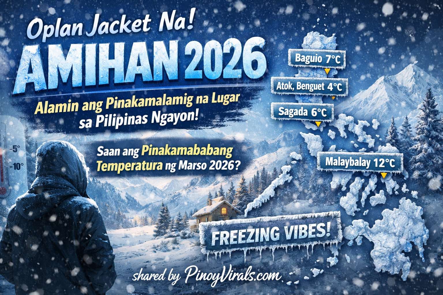 Oplan Jacket Na! Amihan 2026: Alamin ang Pinakamalamig na Lugar sa Pilipinas Ngayon